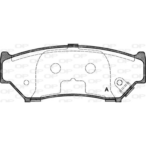 BRAKE PADS OPEN PARTS 1PCS 