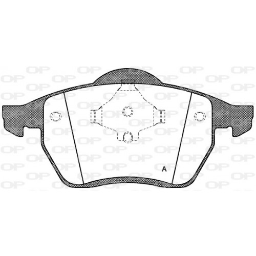 BRAKE PADS OPEN PARTS 1PCS 