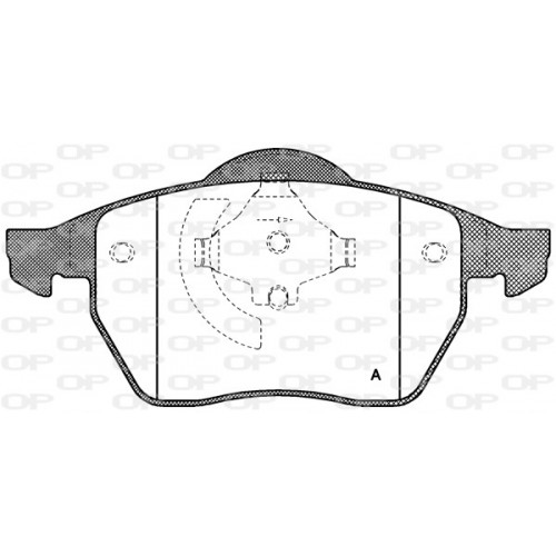 BRAKE PADS OPEN PARTS 1PCS 