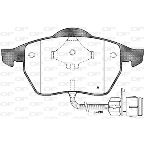 BRAKE PADS OP *ESAURIM 1PCS 