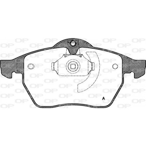 BRAKE PADS OPEN PARTS 1PCS 