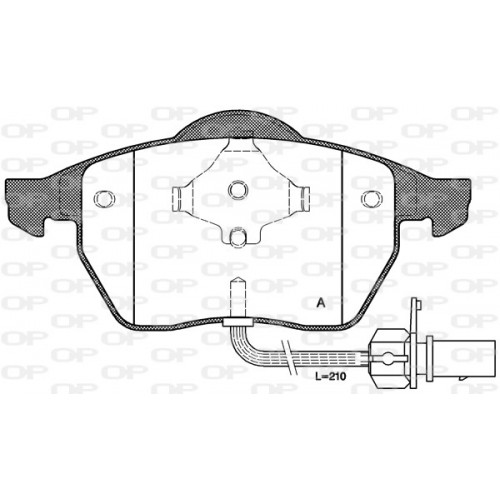 BRAKE PADS OPEN PARTS 1PCS 