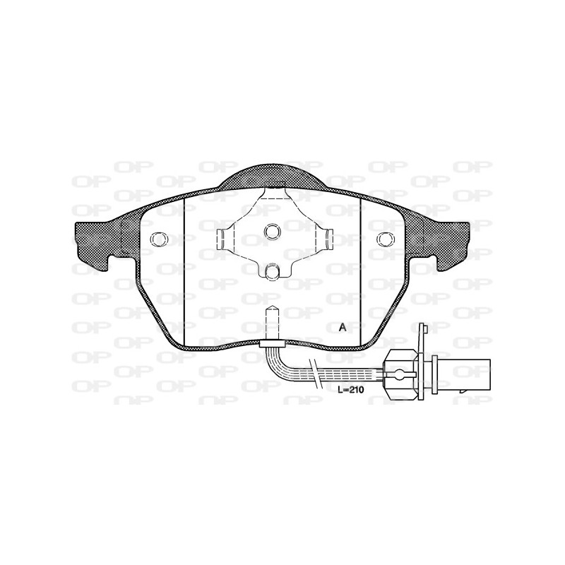 BRAKE PADS OPEN PARTS 1PCS 