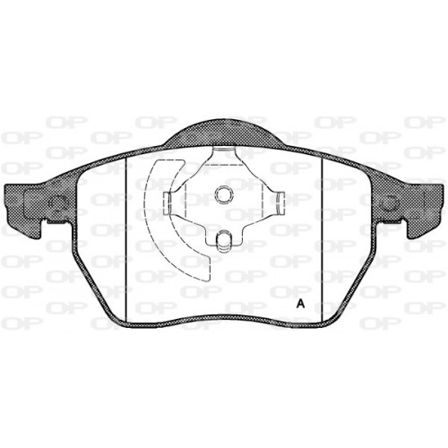 BRAKE PADS OPEN PARTS 1PCS 