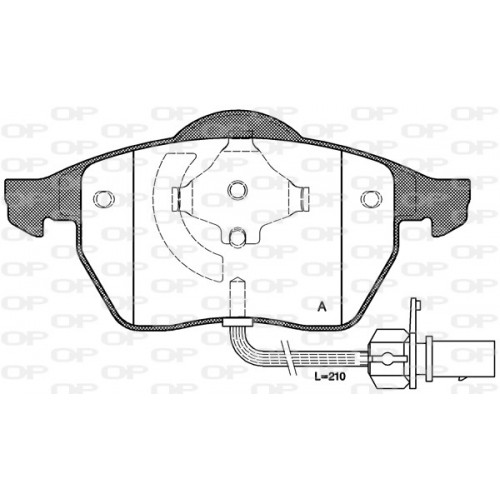 BRAKE PADS OPEN PARTS 1PCS 