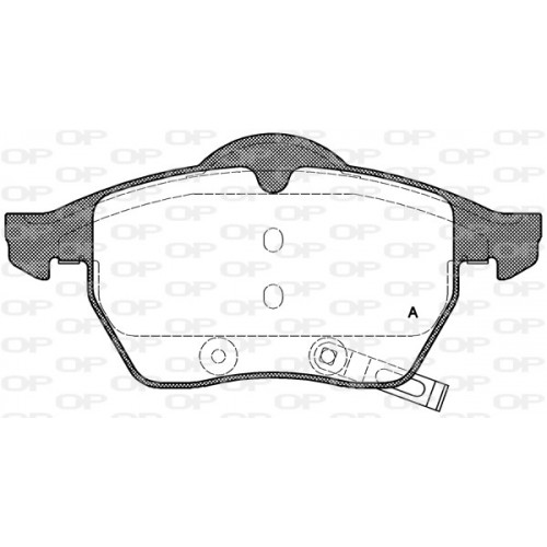 BRAKE PADS OPEN PARTS 1PCS 