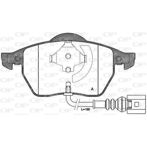 BRAKE PADS OPEN PARTS 1PCS 