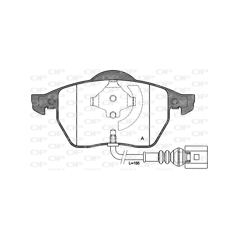 BRAKE PADS OPEN PARTS 1PCS 