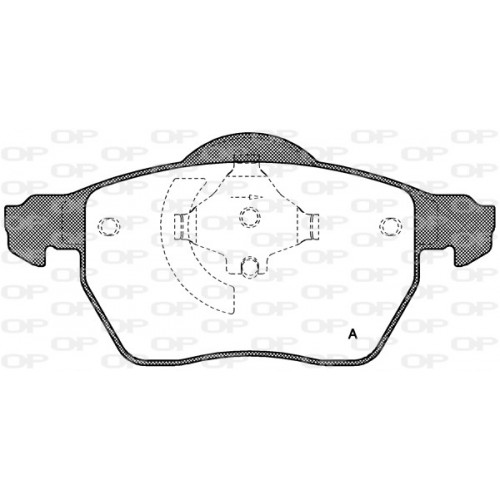 BRAKE PADS OPEN PARTS 1PCS *ESAURIM 