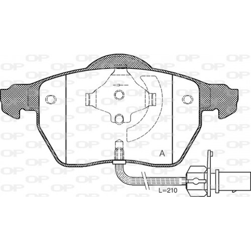 BRAKE PADS OPEN PARTS 1PCS 