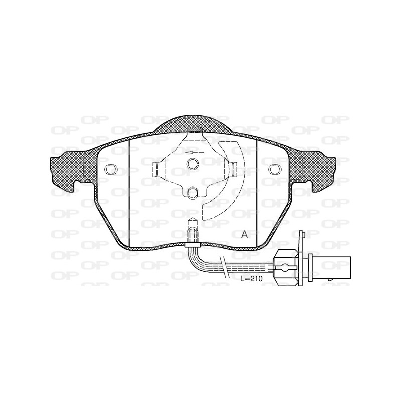 BRAKE PADS OPEN PARTS 1PCS 