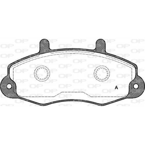 BRAKE PADS OPEN PARTS 1PCS 