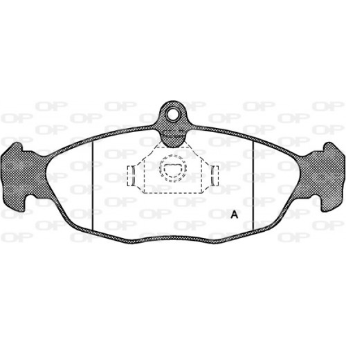 BRAKE PADS OPEN PARTS 1PCS 