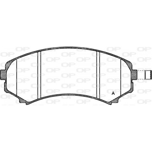 BRAKE PADS OPEN PARTS 1PCS 