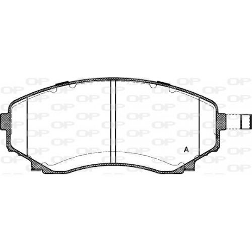 BRAKE PADS OPEN PARTS 1PCS *ESAURIM 