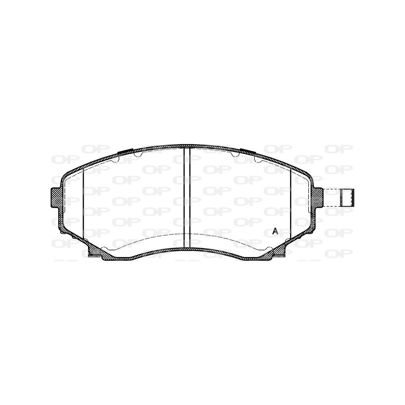 BRAKE PADS OPEN PARTS 1PCS *ESAURIM 