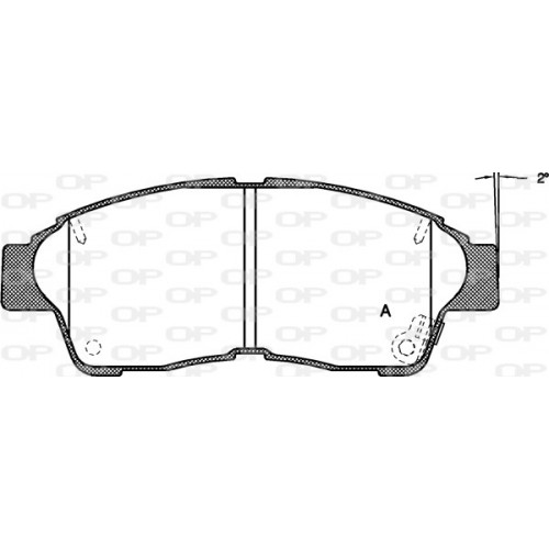 BRAKE PADS OPEN PARTS 1PCS *ESAURIM 