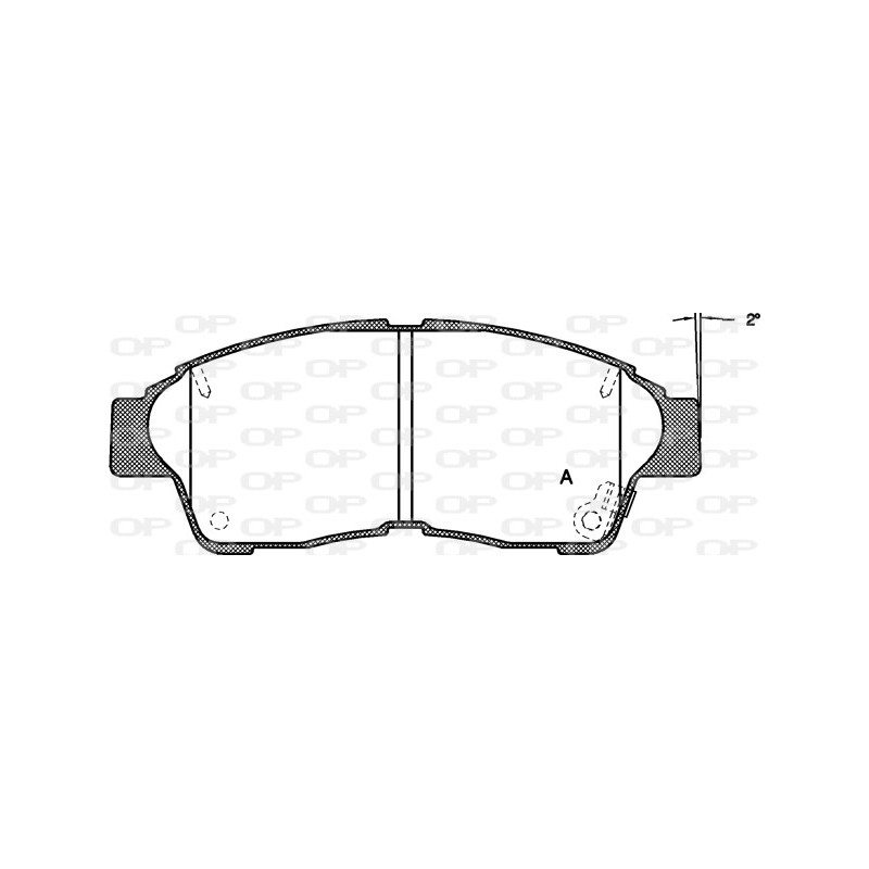 BRAKE PADS OPEN PARTS 1PCS *ESAURIM 