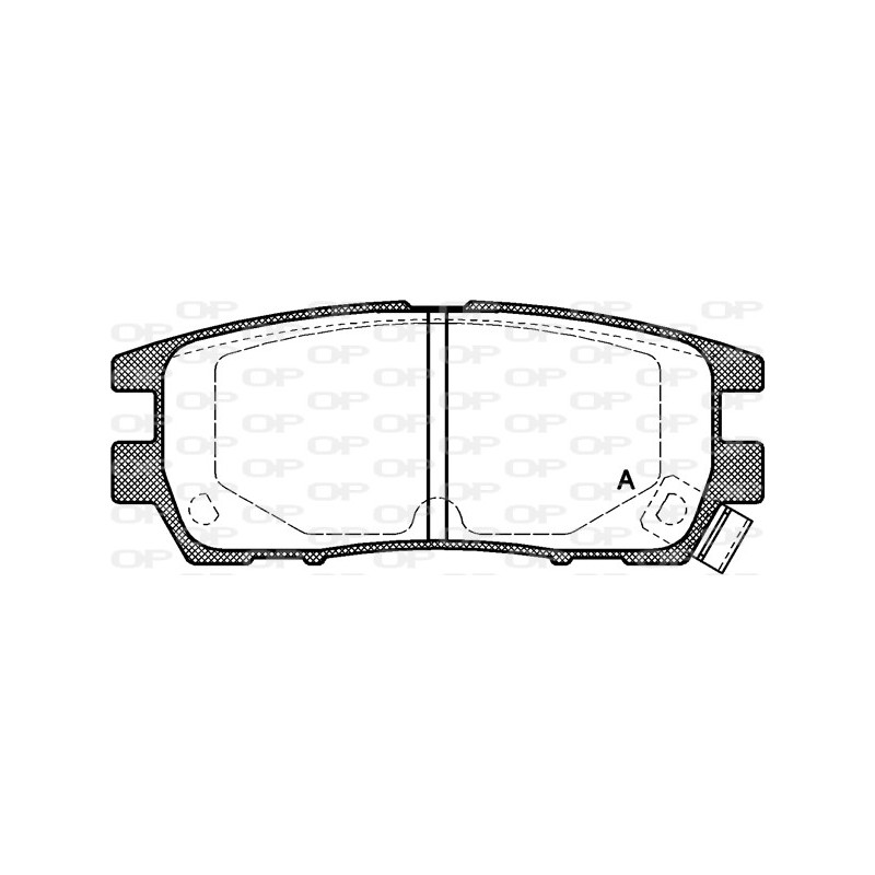 BRAKE PADS OPEN PARTS 1PCS 