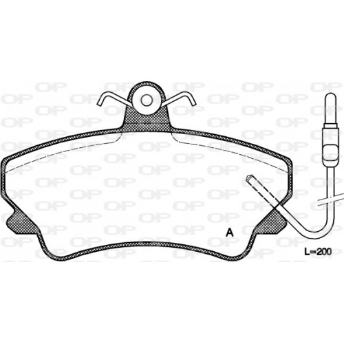 BRAKE PADS OPEN PARTS 1PCS ... 