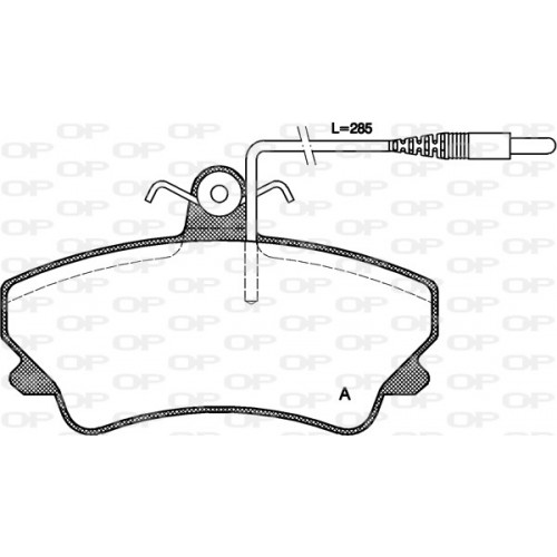 BRAKE PADS OP *ESAURIM 1PCS 