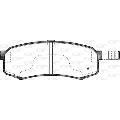 BRAKE PADS OPEN PARTS 1PCS 