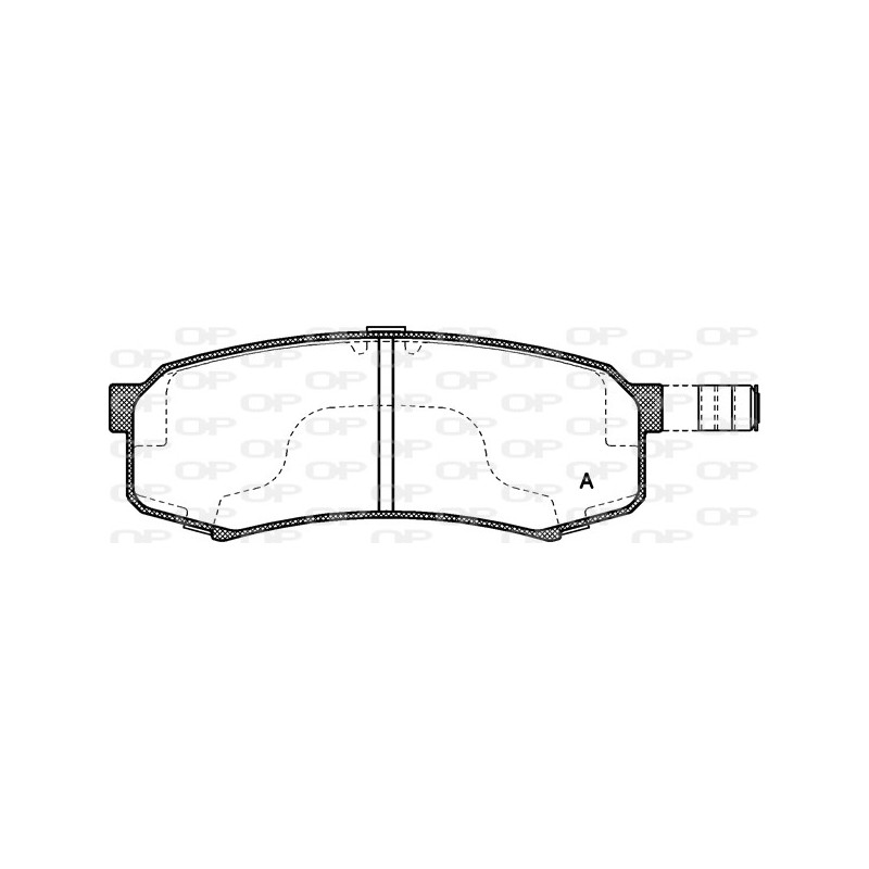 BRAKE PADS OPEN PARTS 1PCS 