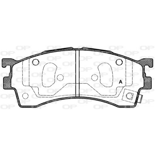 BRAKE PADS OPEN PARTS 1PCS 