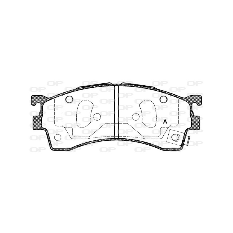 BRAKE PADS OPEN PARTS 1PCS 