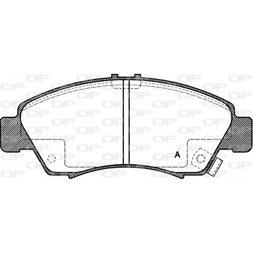 BRAKE PADS OPEN PARTS 1PCS 