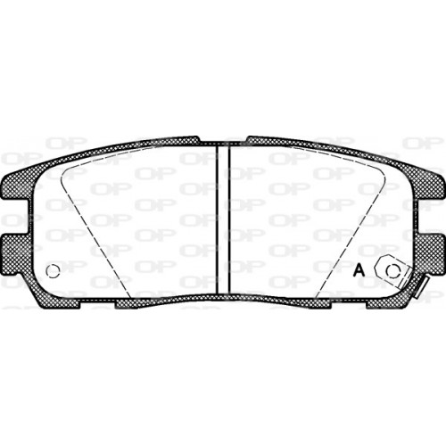 BRAKE PADS OPEN PARTS 1PCS 