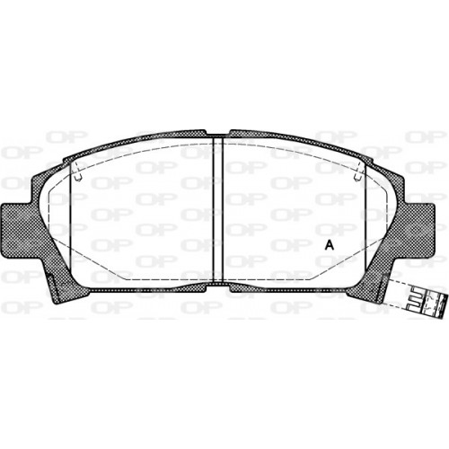 BRAKE PADS OPEN PARTS 1PCS *ESAURIM 