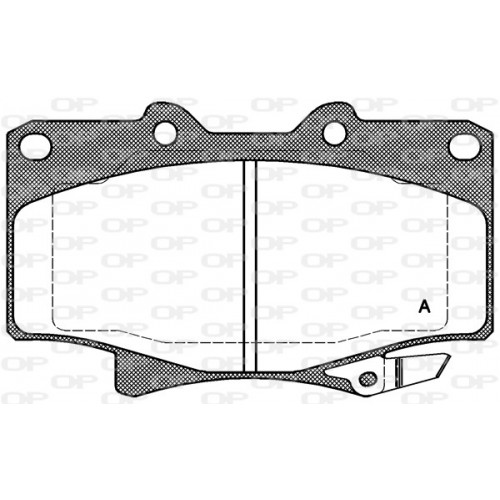 BRAKE PADS OP *ESAURIM 1PCS 