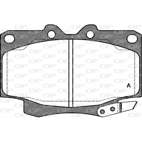 BRAKE PADS OPEN PARTS 1PCS *ESAURIM 