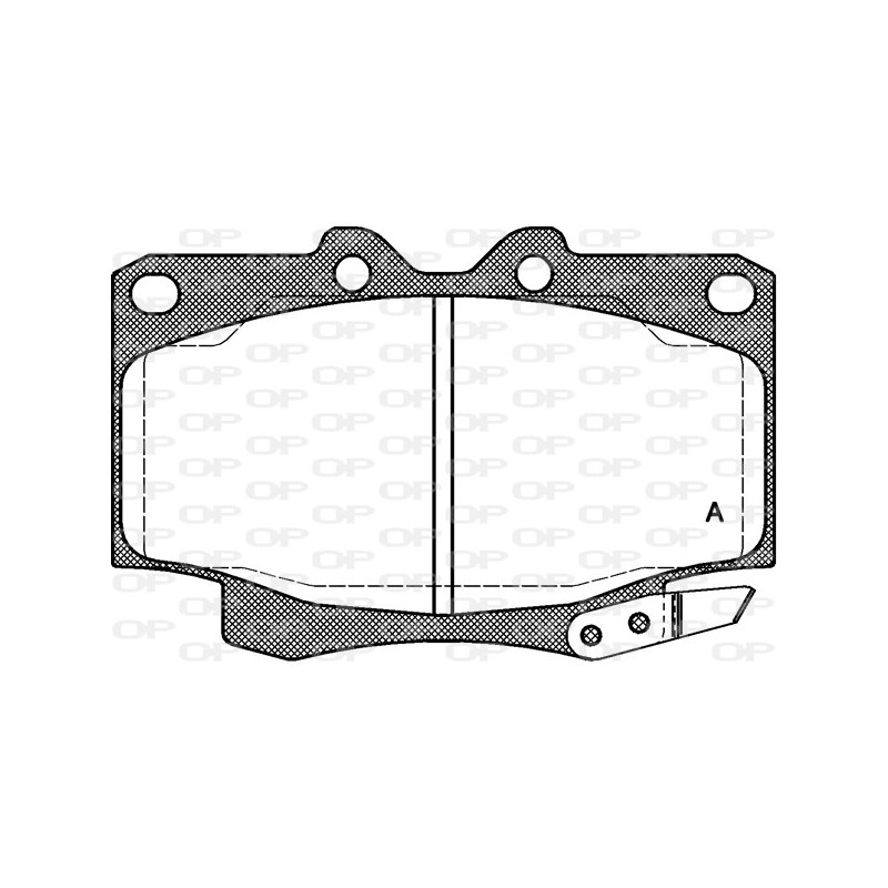 BRAKE PADS OPEN PARTS 1PCS *ESAURIM 