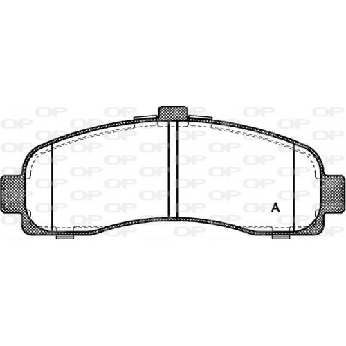 BRAKE PADS OPEN PARTS 1PCS 