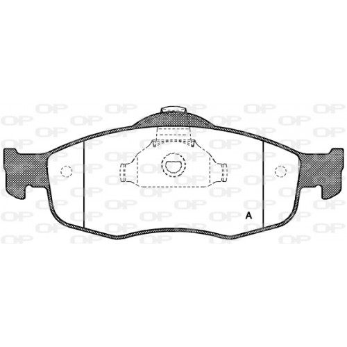 BRAKE PADS OPEN PARTS 1PCS 