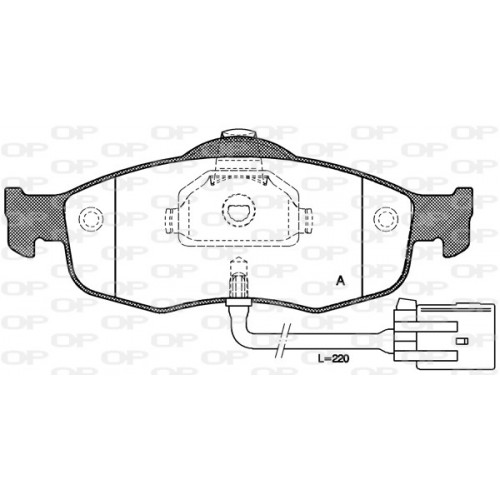 BRAKE PADS OPEN PARTS 1PCS ... 