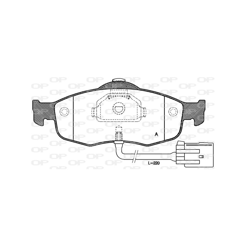 BRAKE PADS OPEN PARTS 1PCS ... 