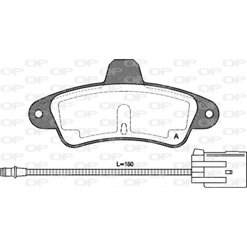 BRAKE PADS OPEN PARTS 1PCS *ESAURIM 