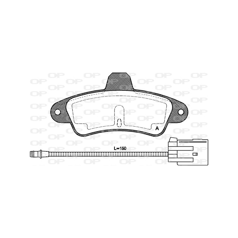 BRAKE PADS OPEN PARTS 1PCS *ESAURIM 