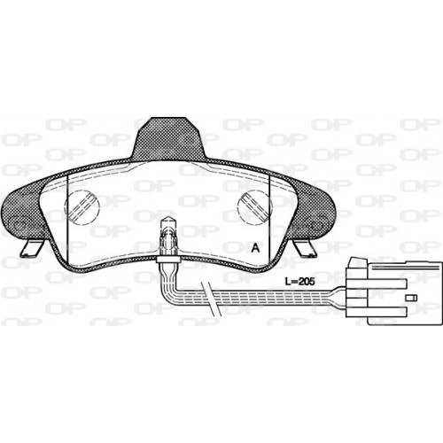 BRAKE PADS OPEN PARTS 1PCS *ESAURIM 