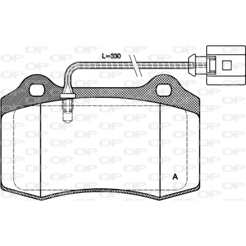 BRAKE PADS OPEN PARTS 1PCS ... 