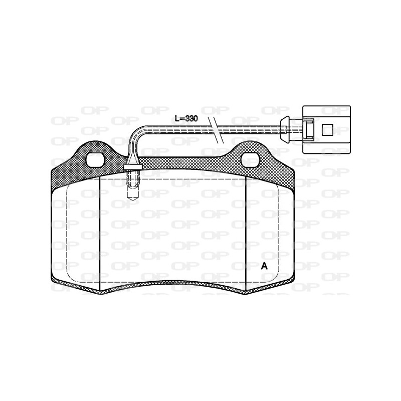 BRAKE PADS OPEN PARTS 1PCS ... 