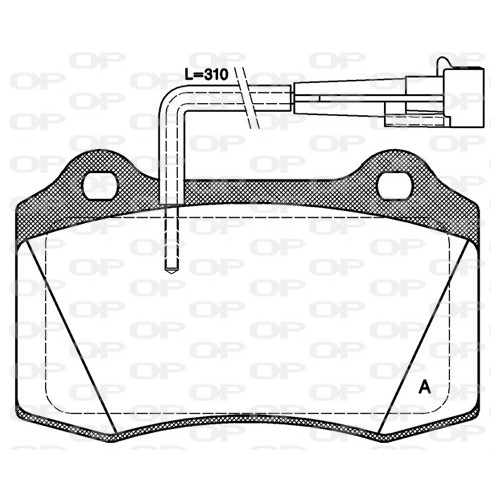 BRAKE PADS OPEN PARTS 1PCS *ESAURIM 