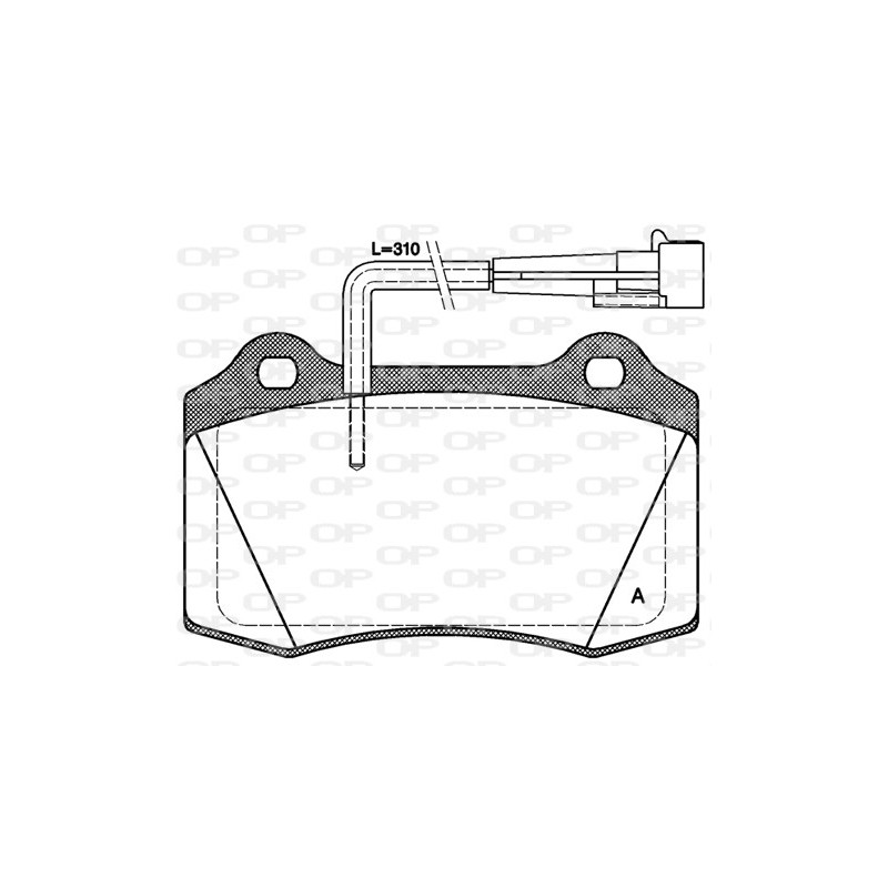 BRAKE PADS OPEN PARTS 1PCS *ESAURIM 