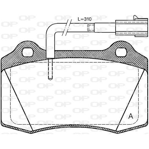 BRAKE PADS OPEN PARTS 1PCS ... 