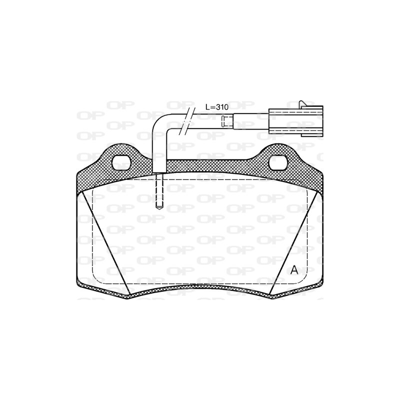 BRAKE PADS OPEN PARTS 1PCS ... 