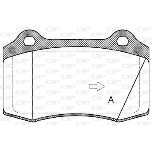 BRAKE PADS OP *ESAURIM 1PCS 