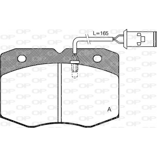 BRAKE PADS OPEN PARTS 1PCS 